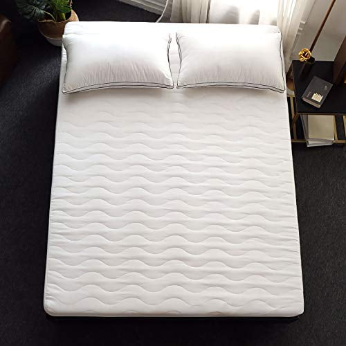 18 Inch Deep Queen Basics Hypoallergenic Quilted Mattress Topper Pad Cover 18 Inch Deep Queen Basics Hypoallergenic Quilted Mattress Topper Pad Cover
